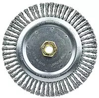 Weiler 79800 Dually Root Pass Weld Cleaning Brush, 7", 0.20" Steel Wire Fill