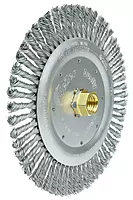 Weiler 79800 Dually Root Pass Weld Cleaning Brush, 7", 0.20" Steel Wire Fill