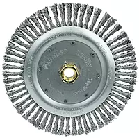 Weiler 79800 Dually Root Pass Weld Cleaning Brush, 7", 0.20" Steel Wire Fill