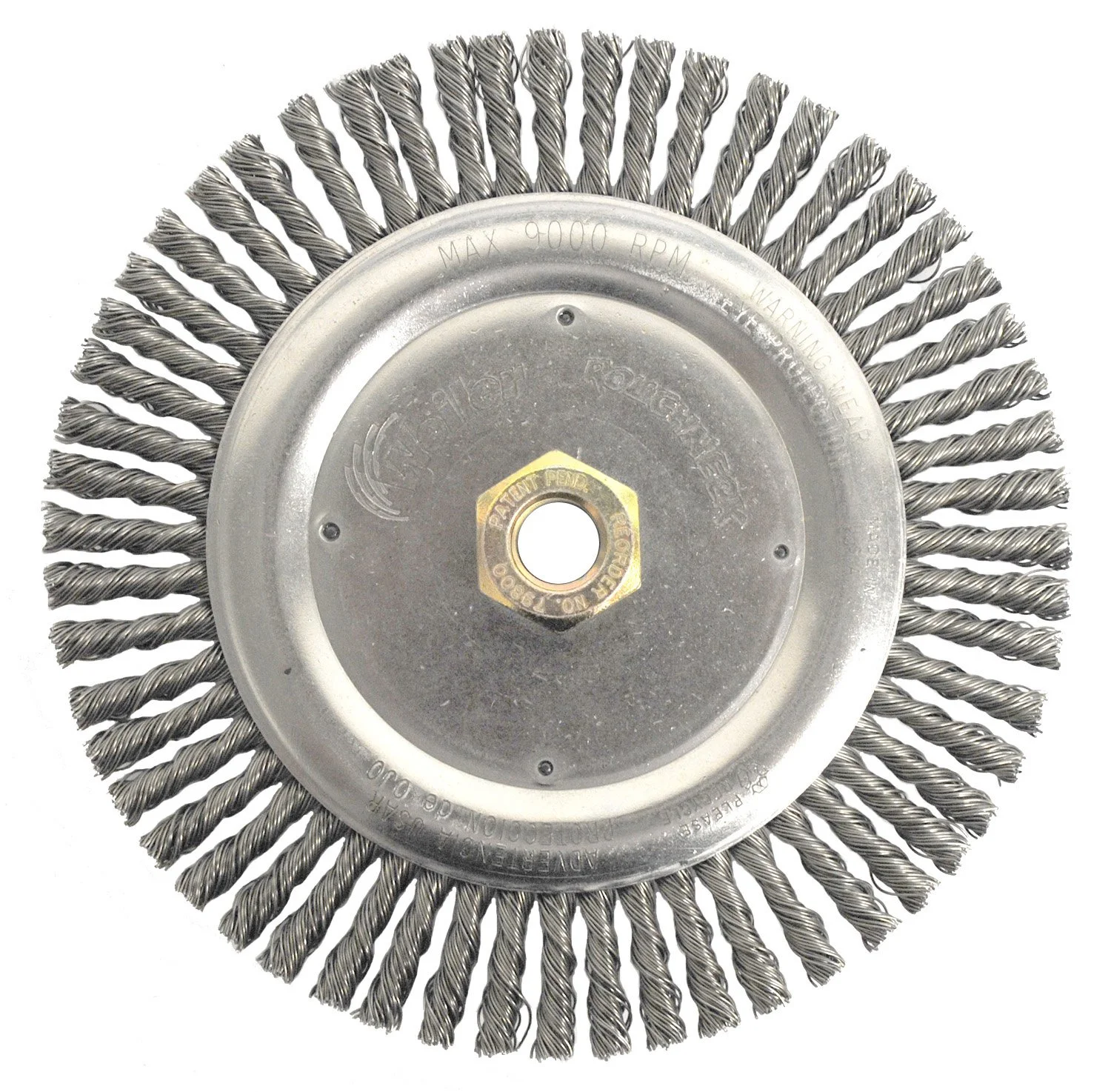 Weiler 79800 Dually Root Pass Weld Cleaning Brush, 7", 0.20" Steel Wire Fill