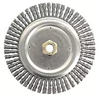 Weiler 79800 Dually Root Pass Weld Cleaning Brush, 7", 0.20" Steel Wire Fill