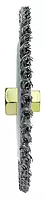 Weiler 79800 Dually Root Pass Weld Cleaning Brush, 7", 0.20" Steel Wire Fill