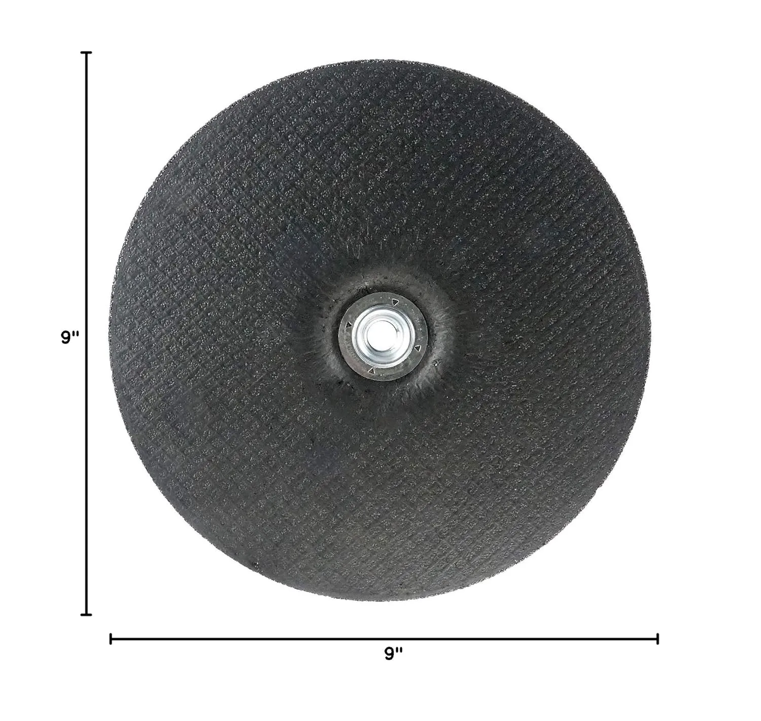 Weiler 56470 9" X 1/4" Wolverine Type 27 Grinding Wheel, A24R, 5/8"-11 Nut (Pack of 10)