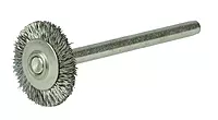 Weiler 99554 5/8" Miniature Wire Wheel, 005" Stainless Steel Fill, 1/8" Stem, Made in The USA (Pack of 144)