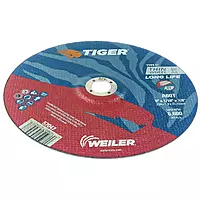 Weiler 57047 9 Inch Cutting Wheel, Tiger AO Steel/Metal Long Life Performance Cutting, 1/16" A60T Type 27 7/8" Arbor