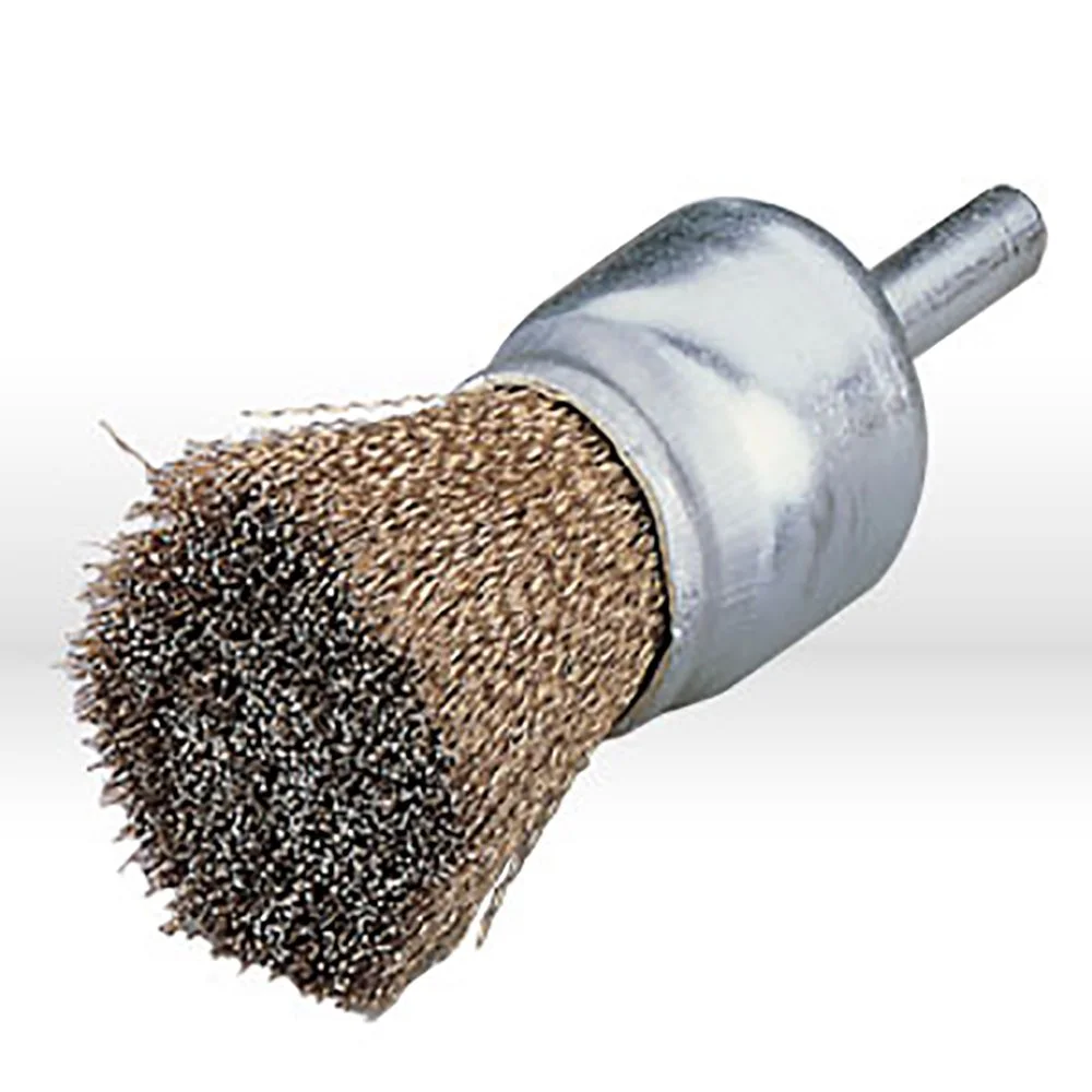 Weiler Brass Cup Brush - Shank Attachment - 1 3/4 in Diameter - 0.006 in Bristle Diameter - 14310 [PRICE is per BRUSH]