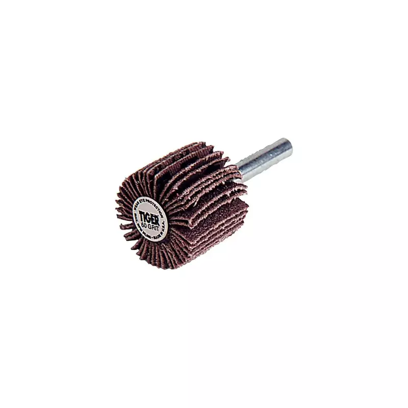 End Brushes: 1" Dia, Stainless Steel, Crimped Wire