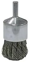 Weiler Stainless Steel Cup Brush - Shank Attachment - 1 in Diameter - 0.014 in Bristle Diameter - 36289 [PRICE is per EACH]