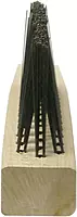 Weiler Stainless Steel Hand Wire Brush - 1 1/8 in Width x 13 3/4 in Length - 0.012 in Bristle Dia
