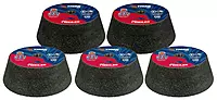 Weiler 68356 Tiger AO Type 11 Flaring Cup Wheel, A16-Q, 6/4-3/4 x 2 x 5/8-11, Rim 1", Back 3/4", (Pack of 5)