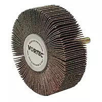 Weiler Vortec Coated Aluminum Oxide Flap Wheel - 120 Grit - 1 in Face Width - 3 in Dia - 23000 Max RPM