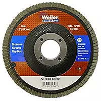 Weiler 804-31346 Vortec Pro Type 29 Flap Disc, Zirconia Alumina, 80 Grit, 7/8", 13000 rpm, 4-1/2"