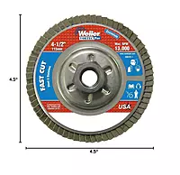 Weiler 804-31316 Vortec Pro Type 29 Flap Disc, Zirconia Alumina, 4.5in, 80 Grit, 5/8-11 UNC, 13000 RPM