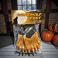 Werewolf Feet Costume Slippers Large