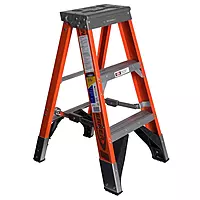 Werner (7403) Premium Fiberglass 2-Step Ladder, Type IAA, 375 lb, 3 ft