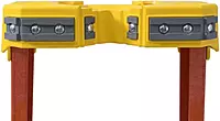 Werner L6206 Type IA Fiberglass Leaning Ladder, 5 Steps, Orange/Yellow, 300lb Load Capacity, 6' Length, 24" Width
