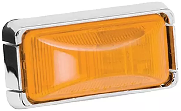 Wesbar Clearance Lens #37 with Chrome Base with Wire Amber