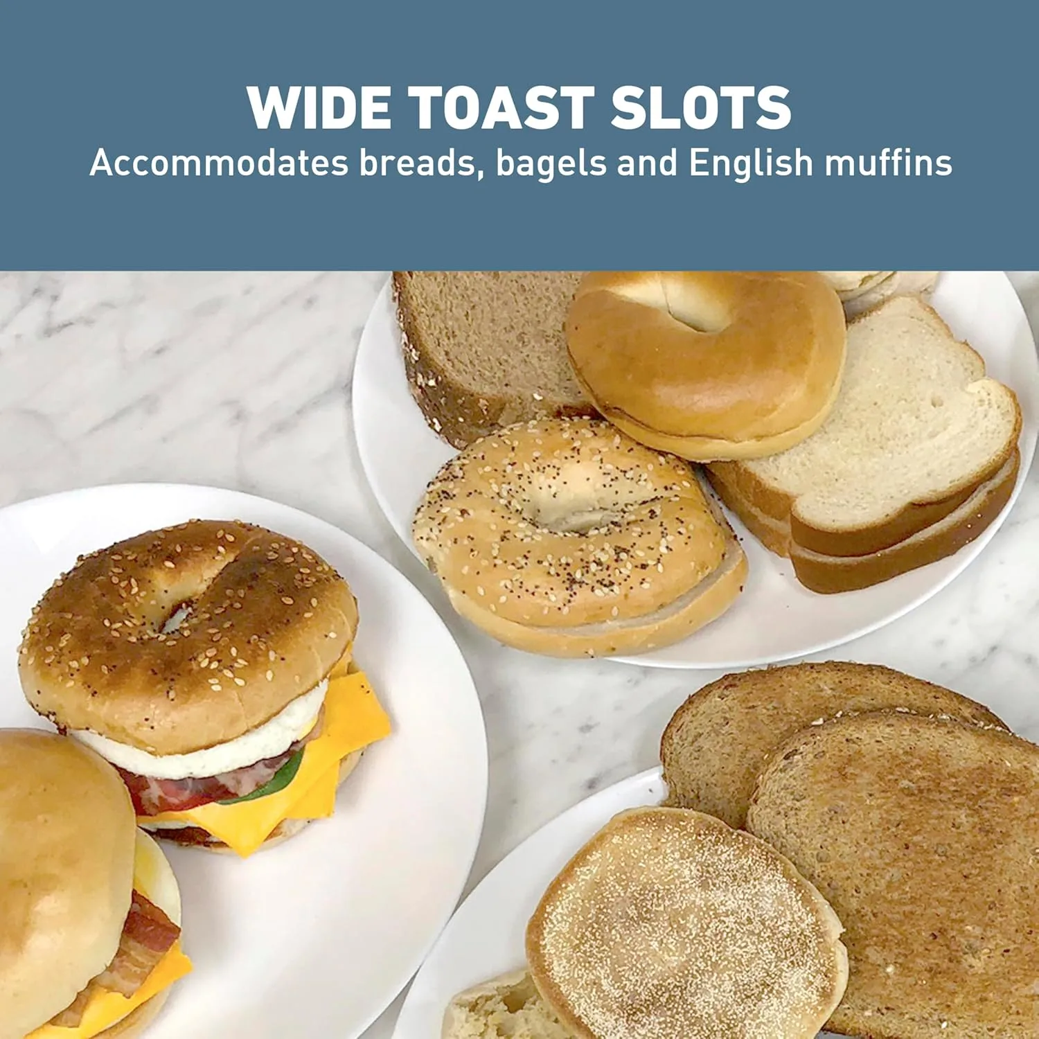 West Bend Breakfast Station 2-Slice Toaster and Egg Cooker/Poacher with Removable Pre-Cooked Meat and Vegetable Warming Tray