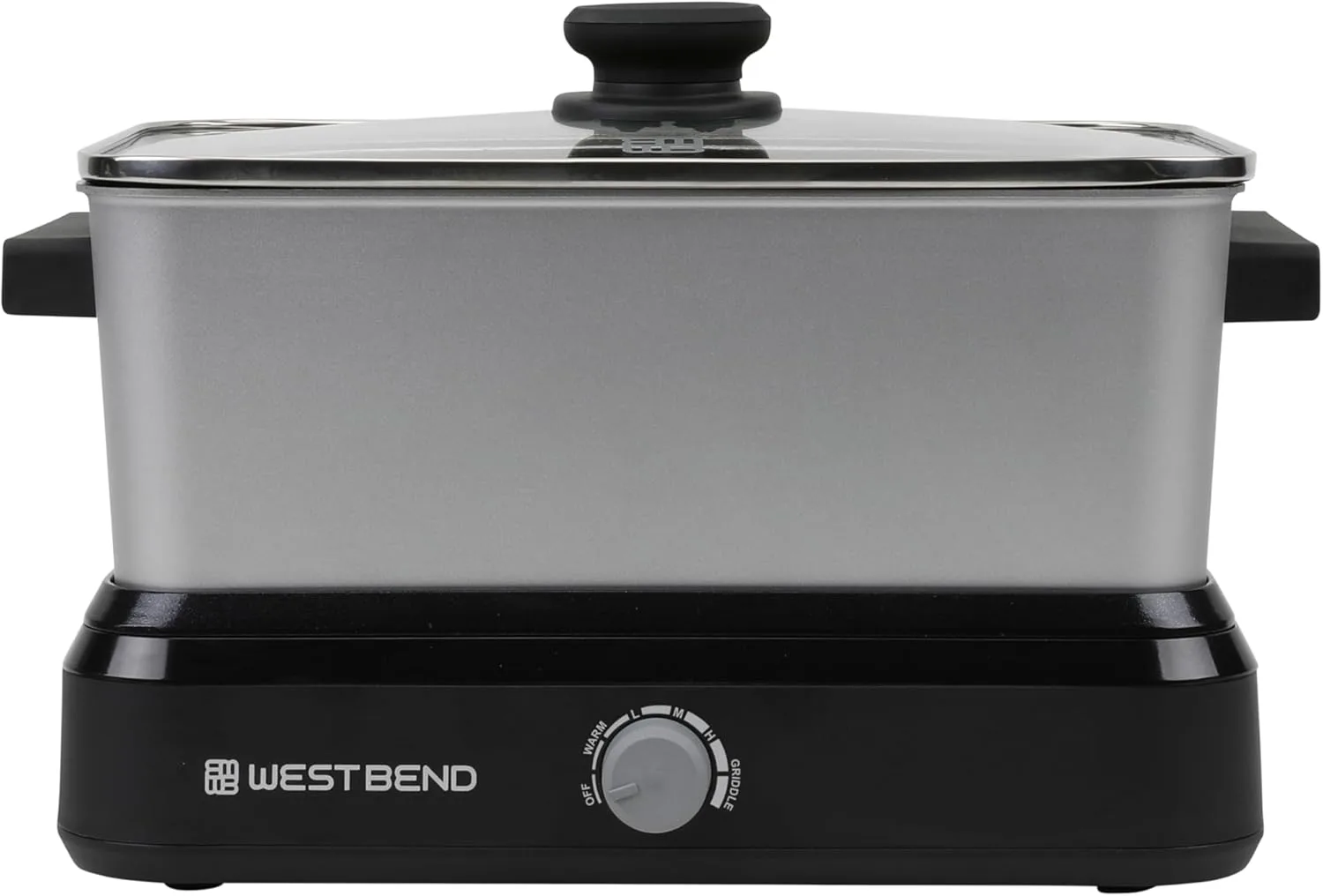 West Bend Versatility Slow Cooker Large Capacity Non-stick Cooking Vessel & Variable Temperature Heating Base Includes