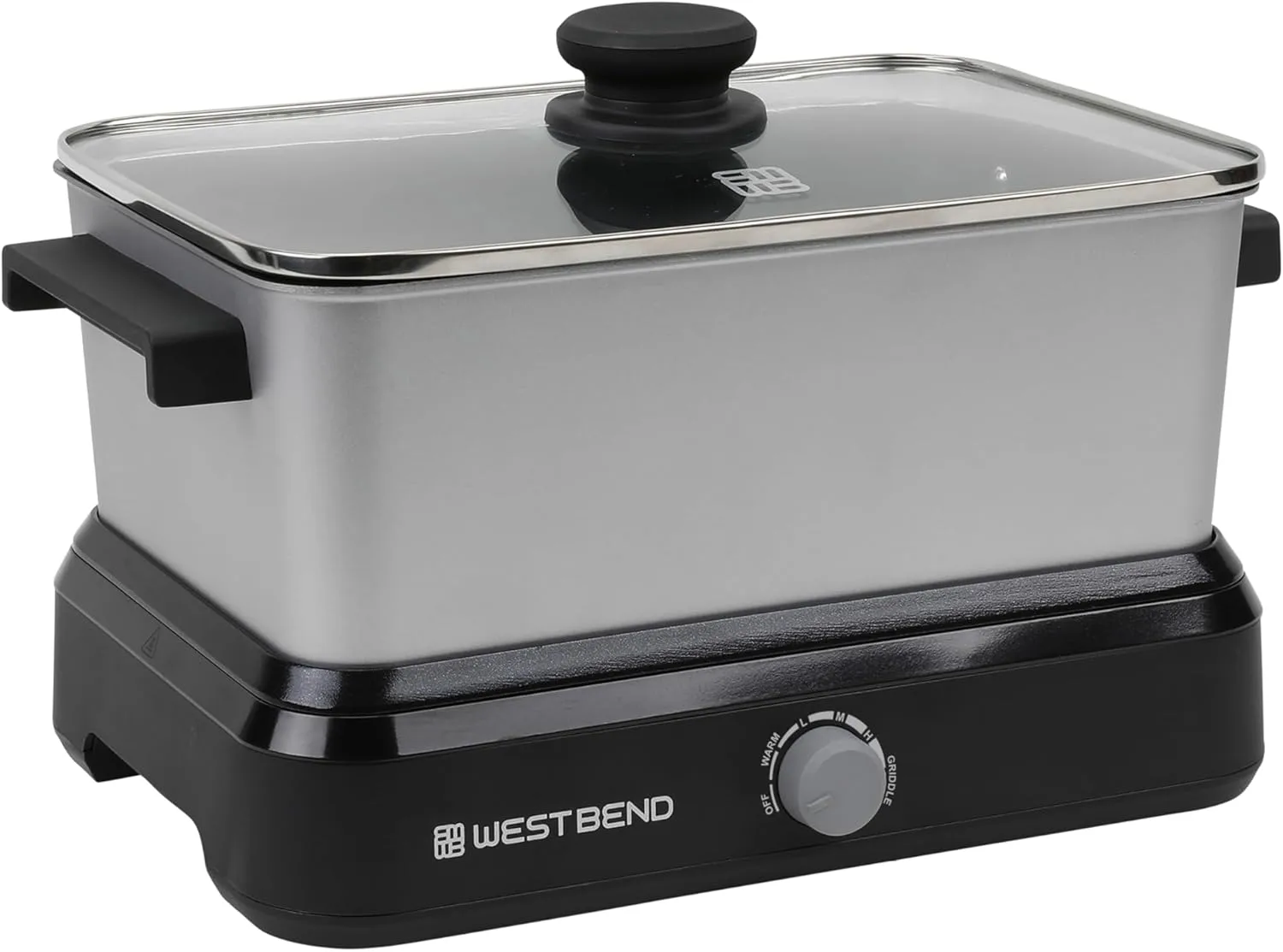 West Bend Versatility Slow Cooker Large Capacity Non-stick Cooking Vessel & Variable Temperature Heating Base Includes