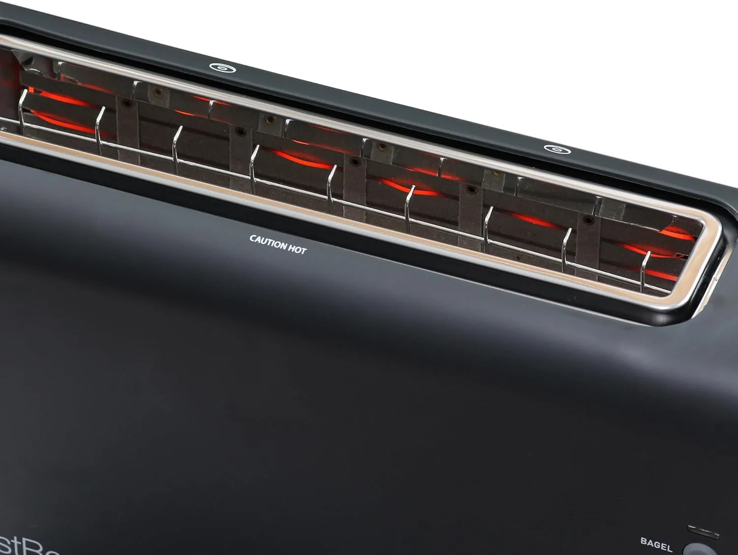 West Bend QuikServe Toaster, 2-Slice Wide-Slot Slide-Through Bread Toaster with Bagel and Gluten-Free Settings