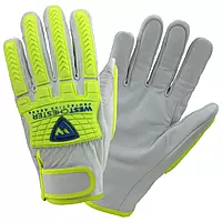 West Chester 9916/S Premium Goat Driver with Hi-Vis 5mm Tpr's On The Boh & Fingers Pair