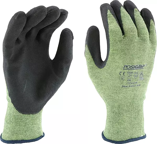 West Chester 713KSSN Kevlar/Steel Cut Resistant Gloves – [Pack of 12] Green, Medium