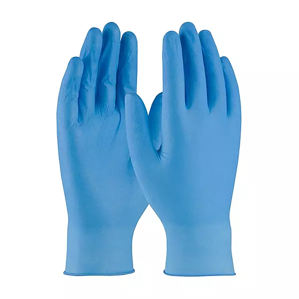 HGB West Chester Disposable Nitrile Glove, Powder Free with Textured Grip - 4 mil, Size X-Large, 100 ct.