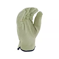 West Chester 994KP Pigskin Leather with Positherm Lining Gloves [Pack of 12] Small, Shirred Elastic Wrists, Keystone Thumb