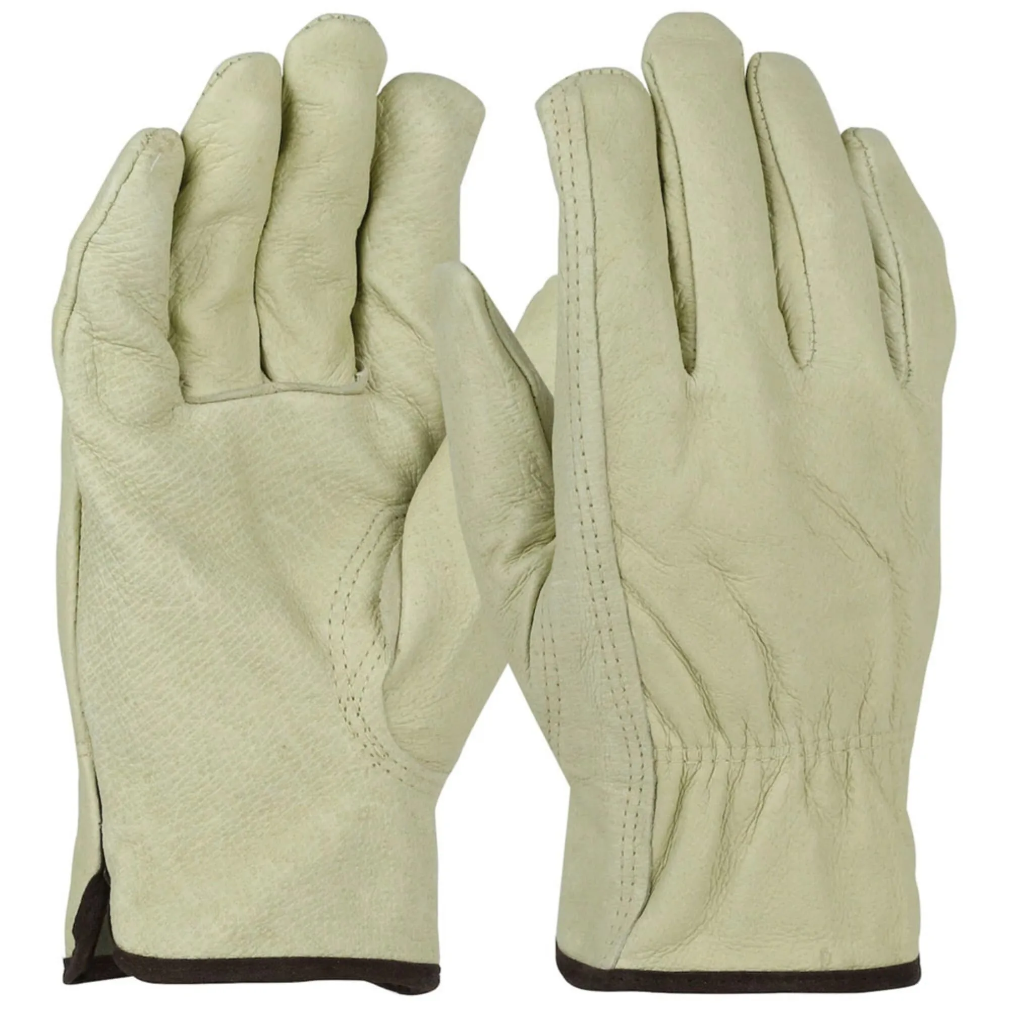 West Chester 994KF/M Economy Grain Pigskin Red Fleece Lined, Keystone Thumb Drivers Dozen
