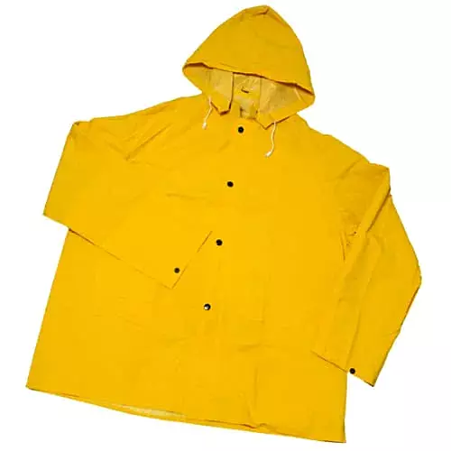 West Chester 813-4036-XL 0.35 mm PVC Over Polyester Rainsuit Extra Large - Yellow - 3 Piece