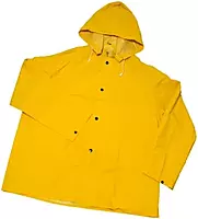 West Chester 813-4036-XL 0.35 mm PVC Over Polyester Rainsuit Extra Large - Yellow - 3 Piece