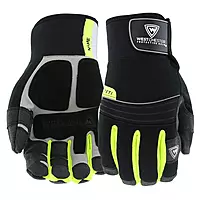 West Chester Pro Series 96652 Yeti Waterproof Winter Work Gloves - [1 Pair] Large, Synthetic Leather Palm, Spandex Backing