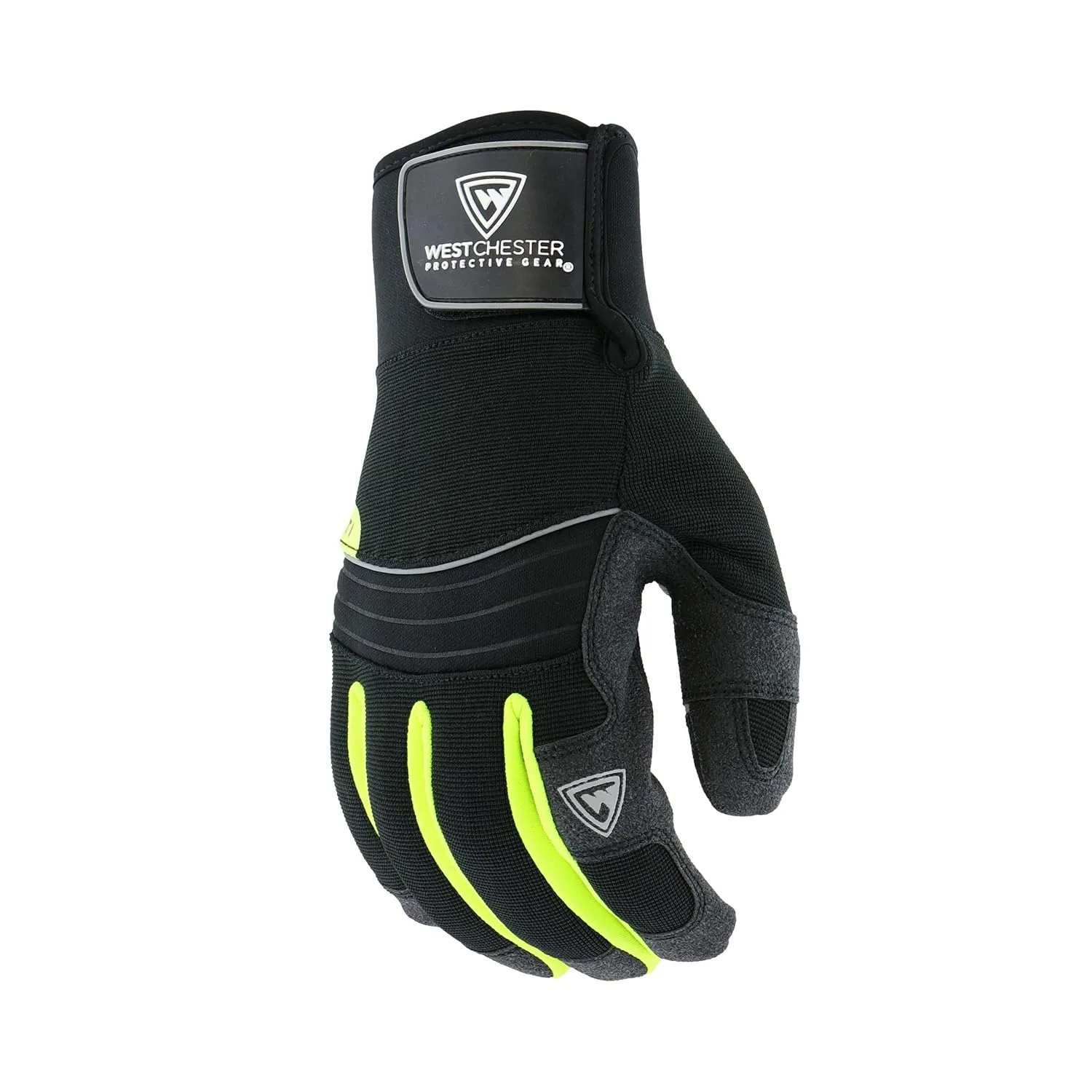 West Chester Pro Series 96652 Yeti Waterproof Winter Work Gloves - [1 Pair] Large, Synthetic Leather Palm, Spandex Backing