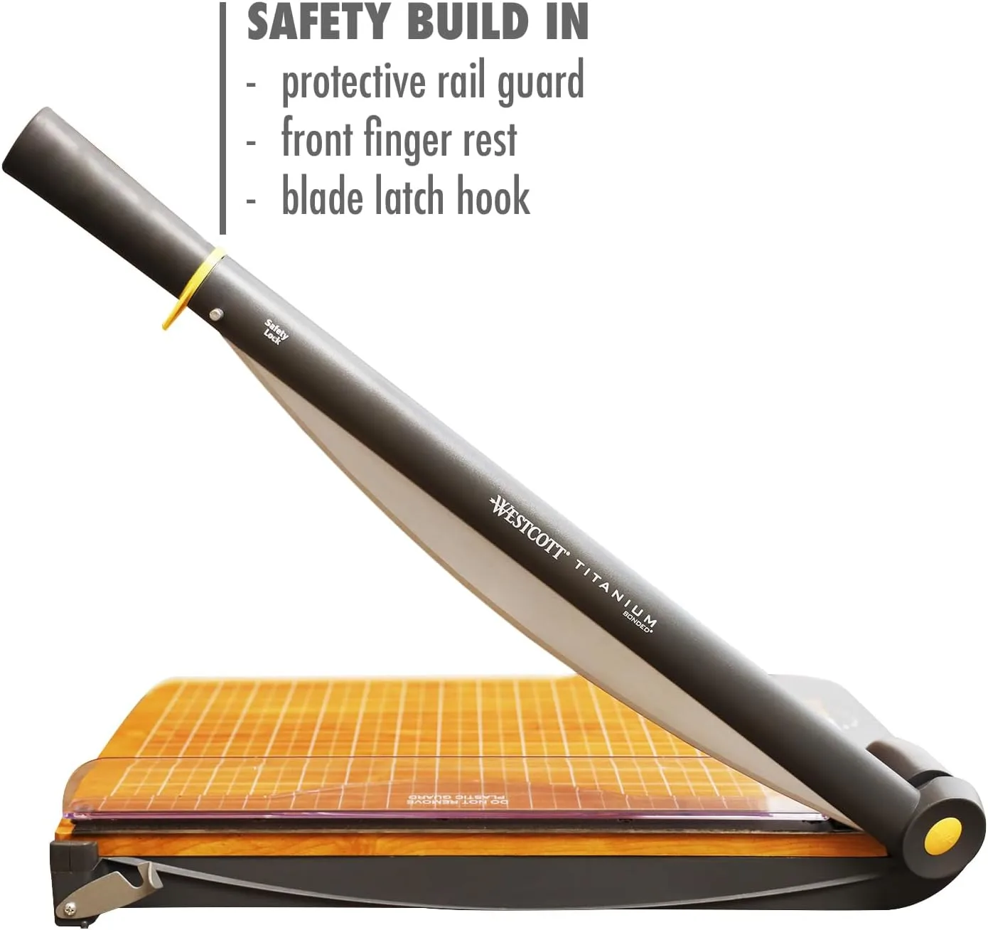 Westcott TrimAir Wood Guillotine Paper Cutter & Paper Trimmer