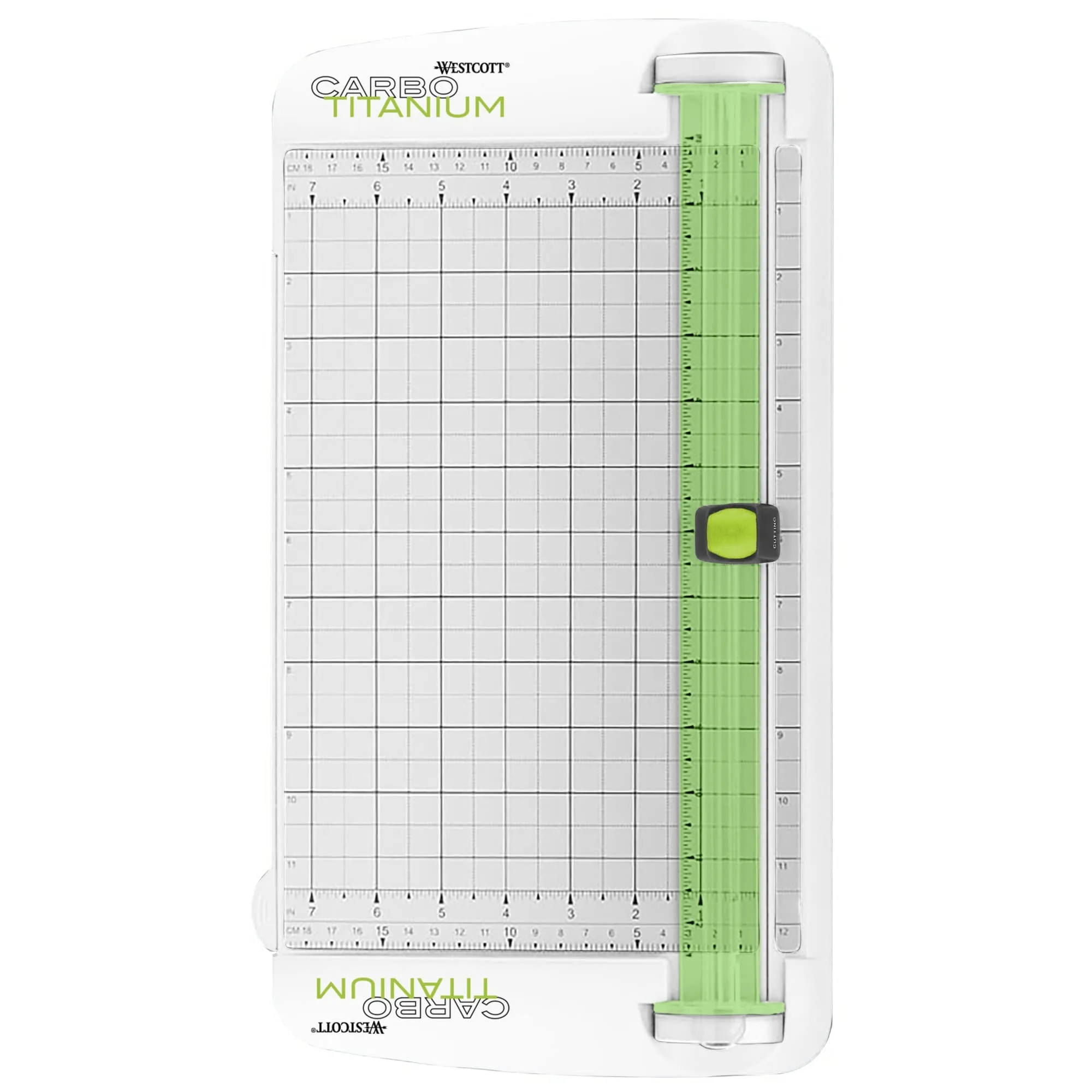 Westcott 12in CarboTitanium Wide Body Personal Trimmer - Green/White