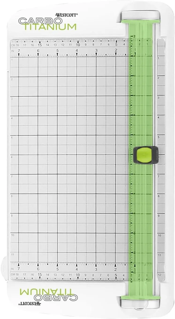 Westcott 12in CarboTitanium Wide Body Personal Trimmer - Green/White
