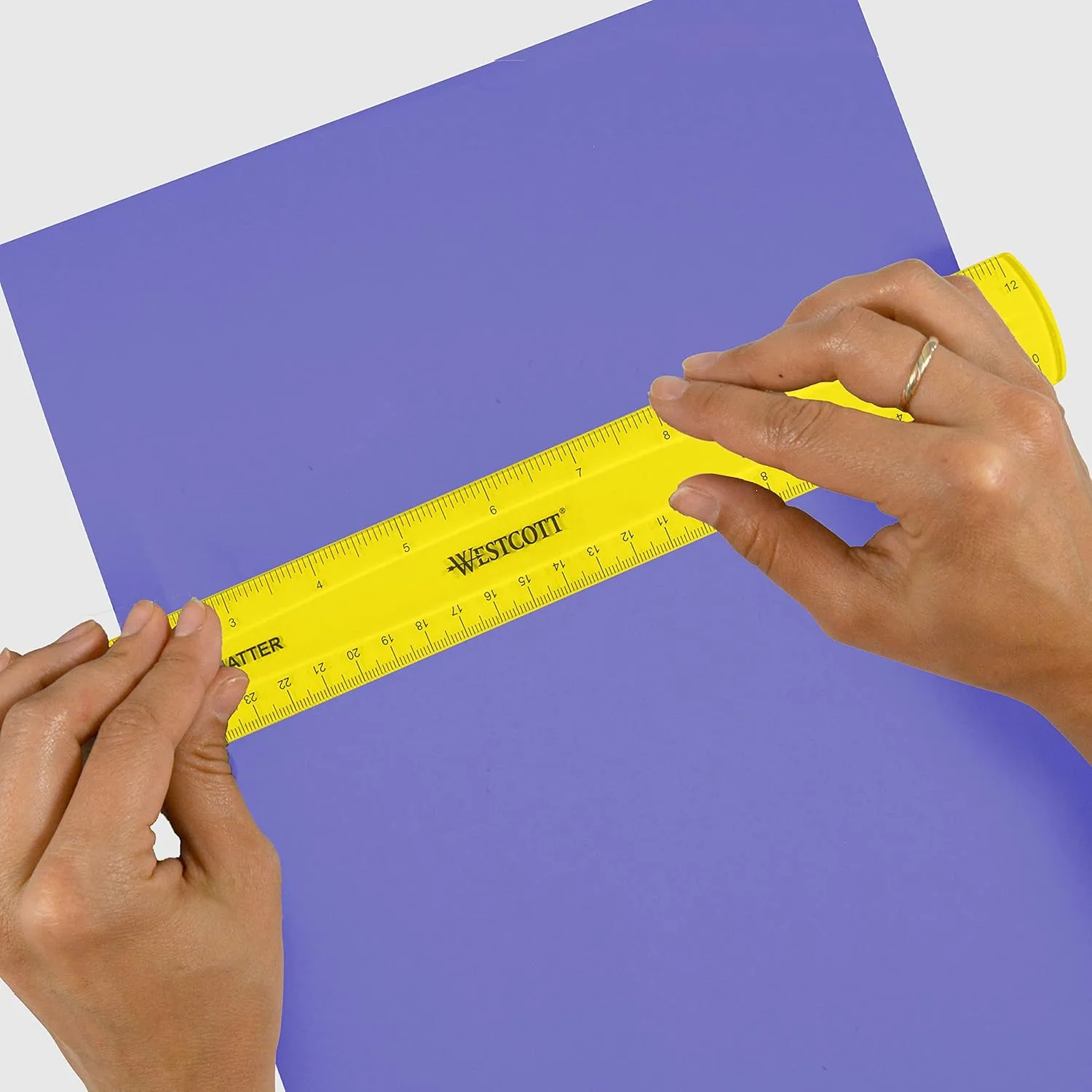 Westcott Shatterproof Ruler, Assorted Translucent Colors, 12" (Pack of 3) Single (Pack of 3) Shatterproof