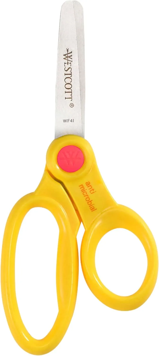 WESTCOTT 5-Inch Kids Safety Scissors, 12-Pack
