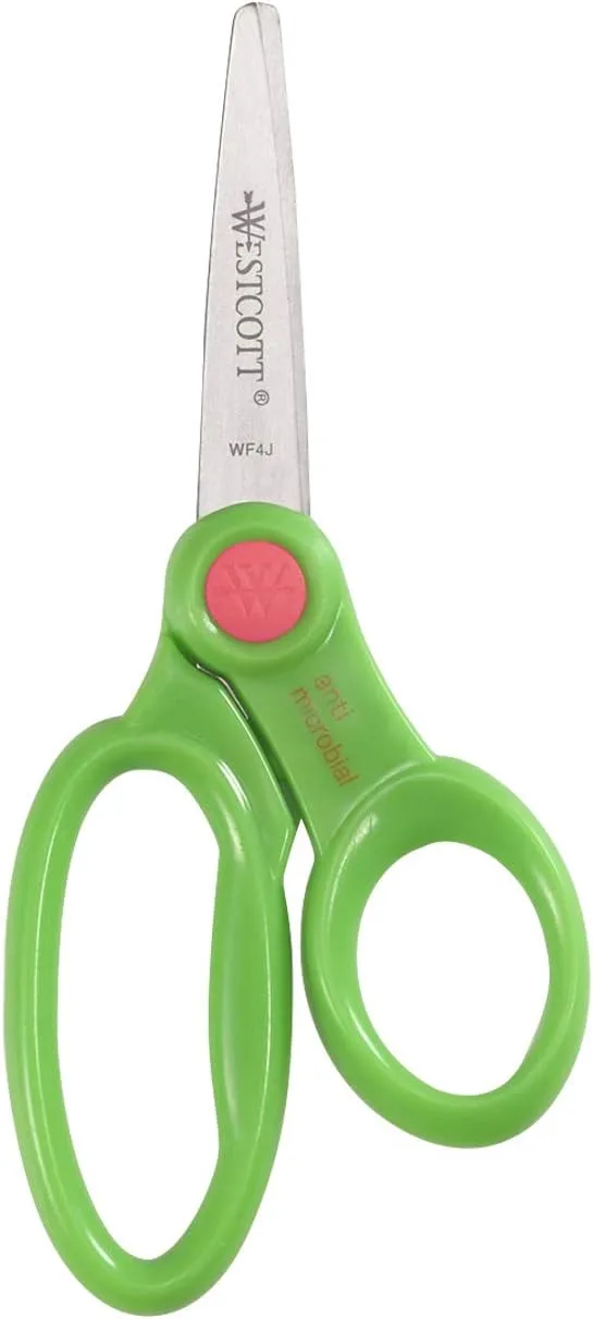WESTCOTT 5-Inch Kids Safety Scissors, 12-Pack
