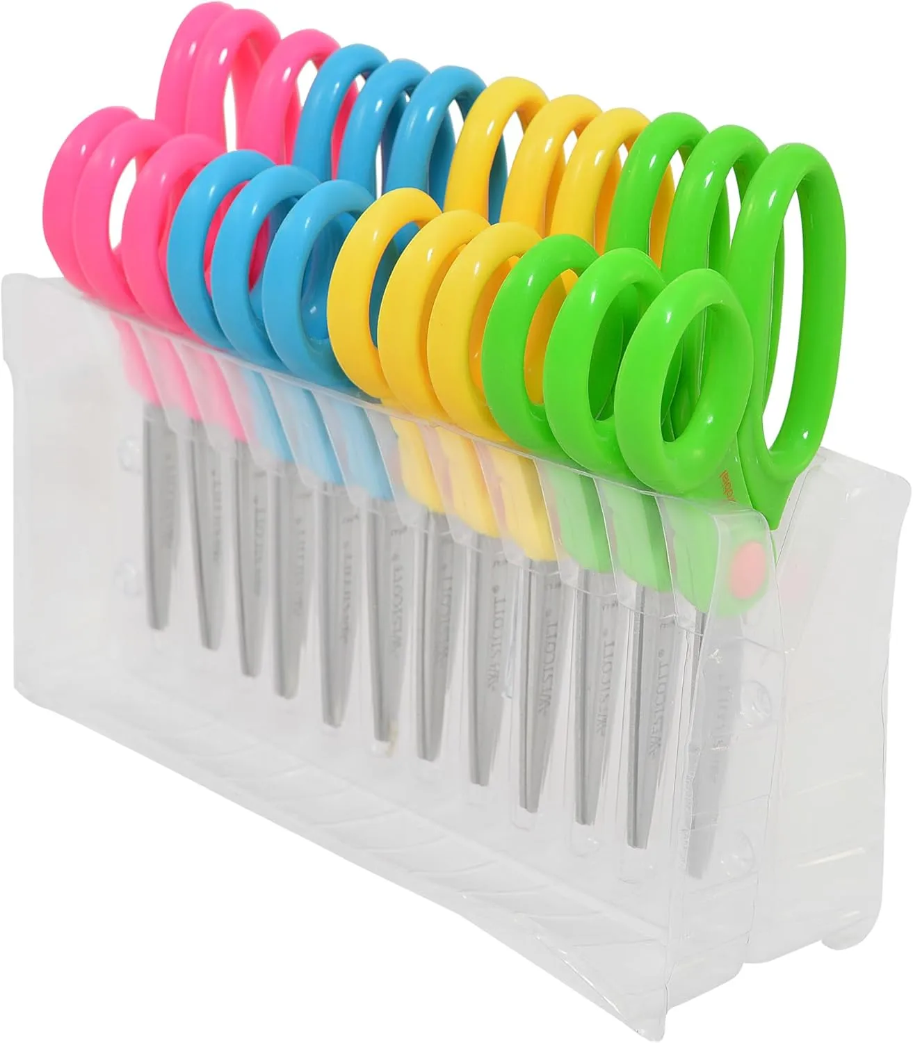 WESTCOTT 5-Inch Kids Safety Scissors, 12-Pack