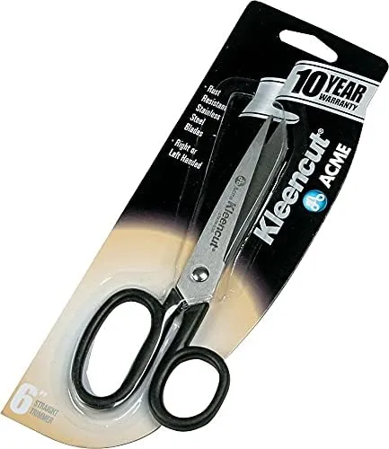Westcott Shears, Left/Right Hand, 6", 2.75" Cut, Black
