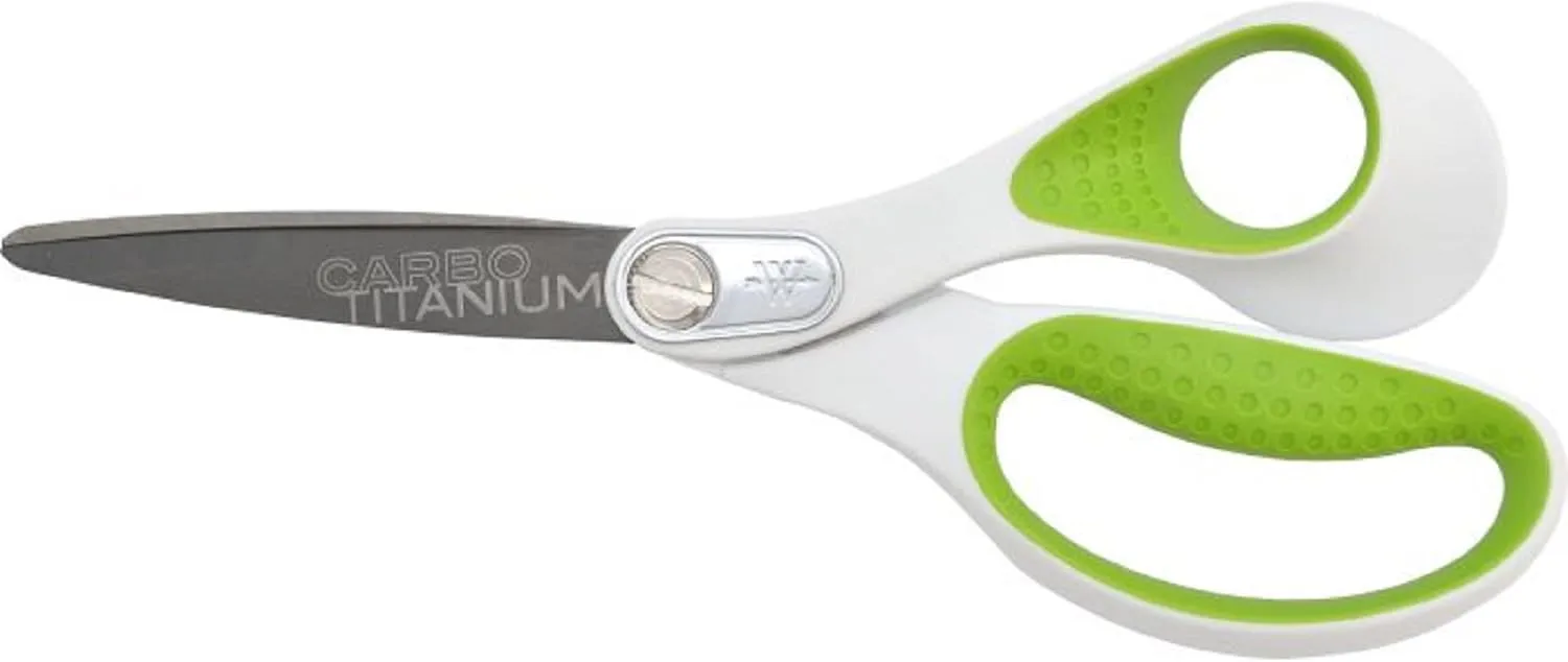 Westcott CarboTitanium 8-Inch Straight Scissors, Heavy-Duty Fabric & Craft Scissors