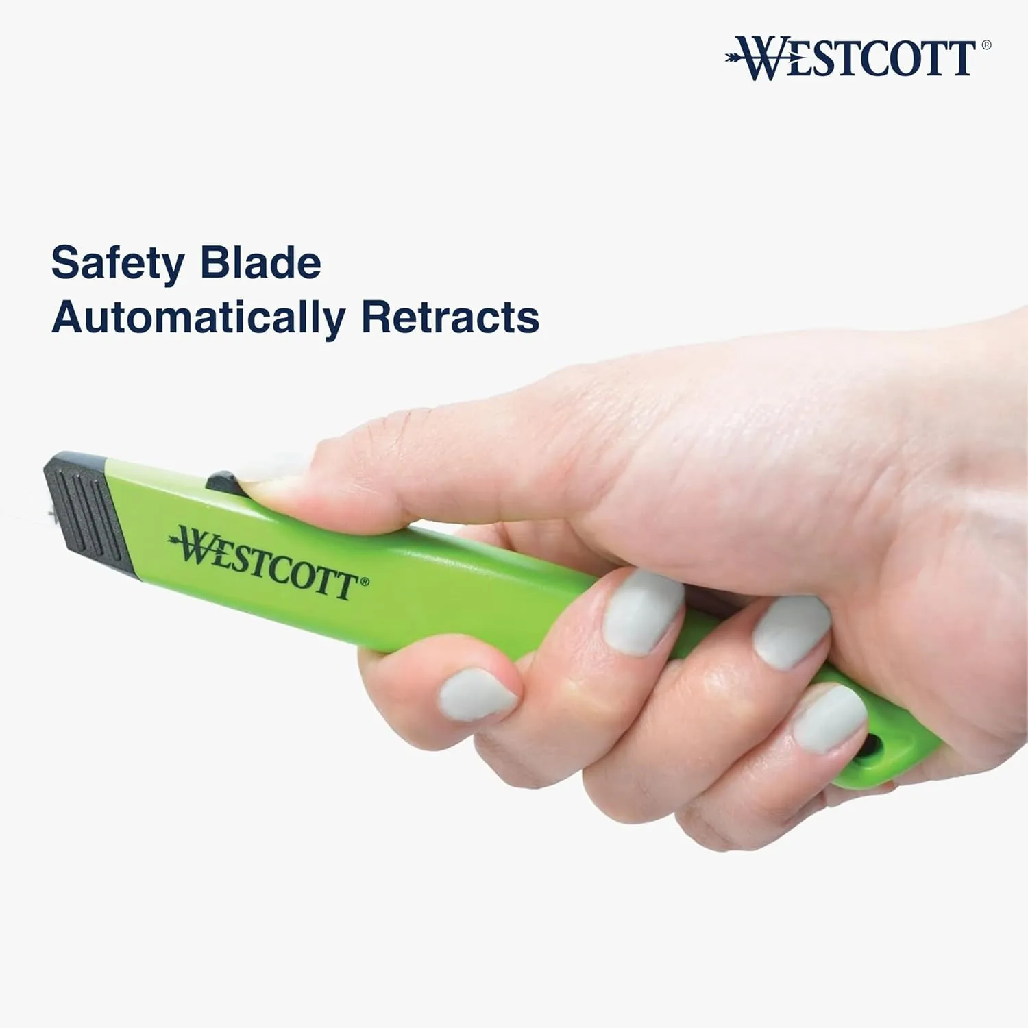 Westcott Box Cutter Safety Ceramic Utility Knife (16475) Green
