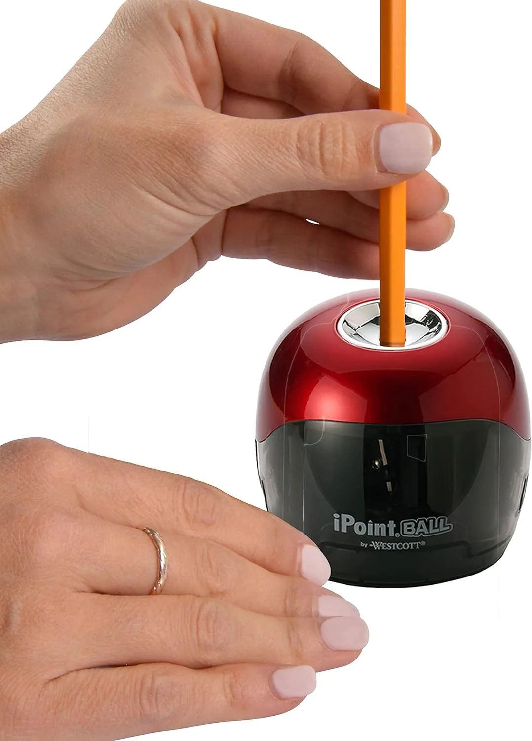 Westcott iPoint Ball Battery Pencil Sharpener Single iPoint Ball