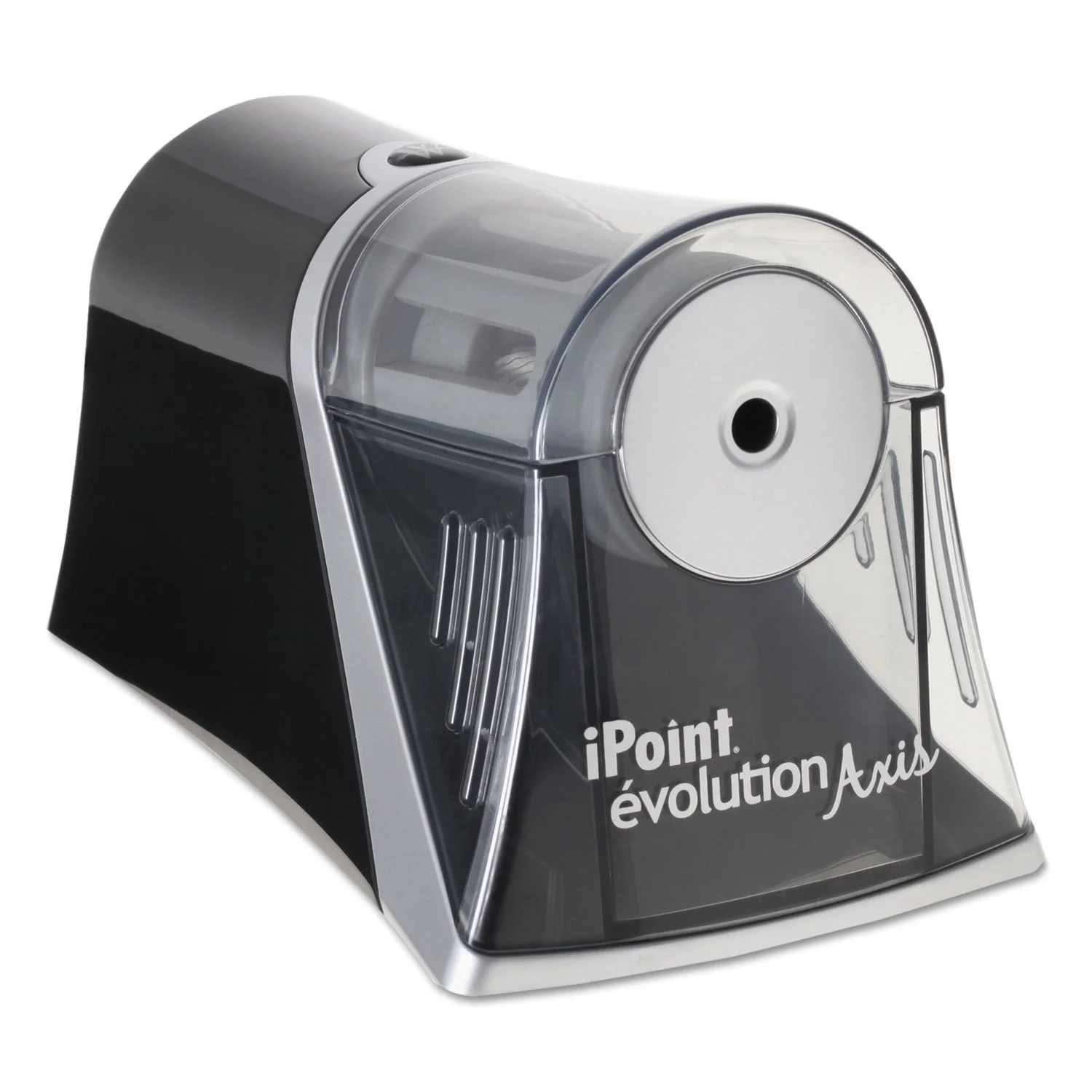 Westcott iPoint Evolution Axis Electric Pencil Sharpener, Silver, Single Hole