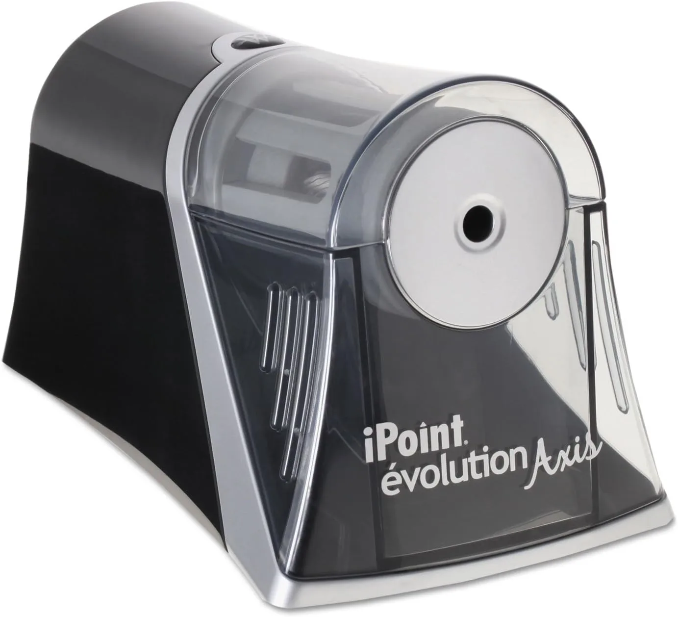 Westcott iPoint Evolution Axis Electric Pencil Sharpener, Silver, Single Hole