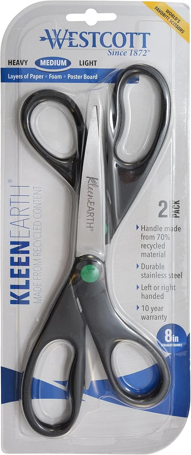 Westcott 8-Inch All-Purpose Stainless Steel Straight Scissors