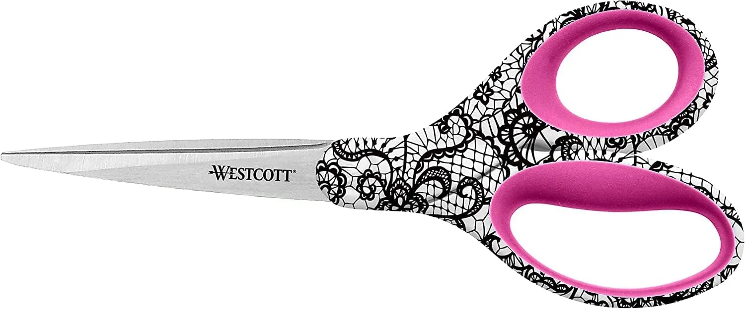 Westcott Trendsetter Lace Pattern Scissors, 8in (16660)