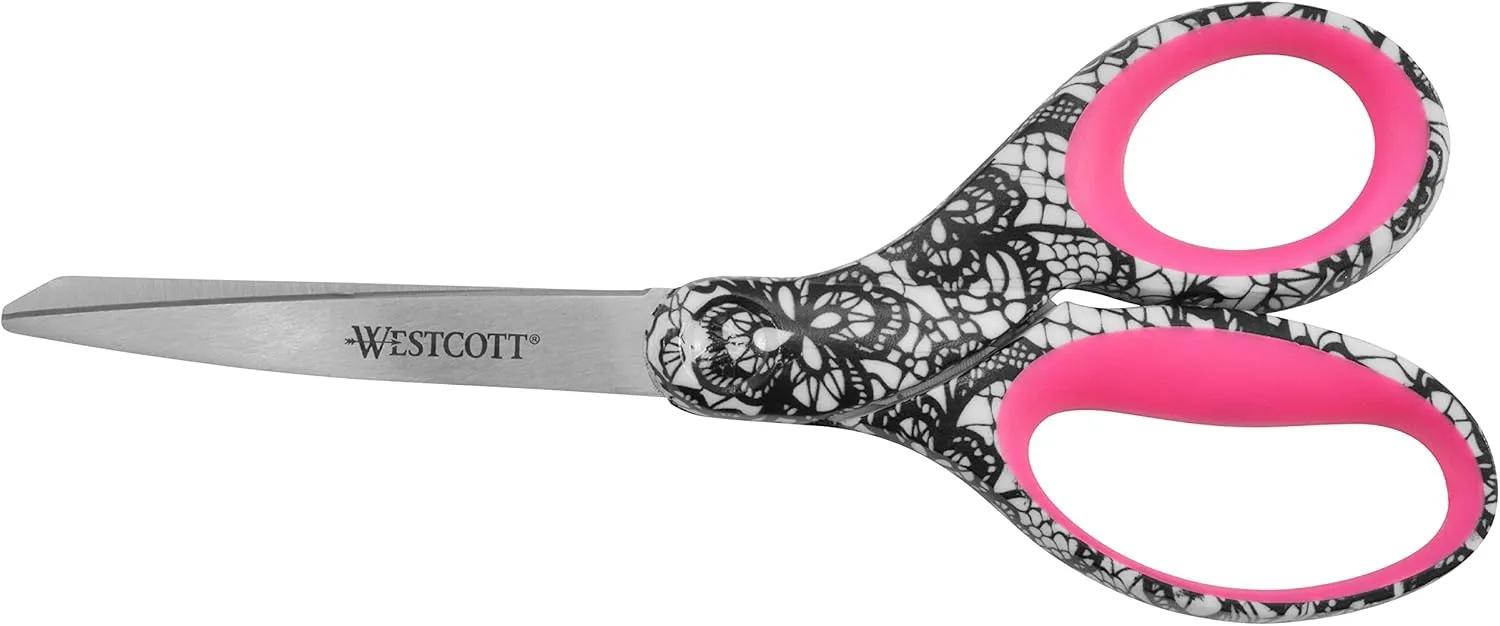 Westcott Trendsetter Lace Pattern Scissors, 8in (16660)